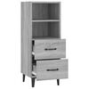 vidaXL Sideboard Grey Sonoma 34.5x34x90 cm Engineered Wood