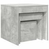 vidaXL Nesting Tables 3 pcs Concrete Grey Engineered Wood