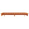 vidaXL Bed Frame without Mattress Wax Brown 90x200 cm Solid Wood Pine