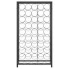 vidaXL Wine Rack for 45 Bottles Black 54x18x100 cm Wrought Iron