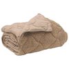 vidaXL Full Year Duvet Taupe 220 x 260 cm Microfiber and Teddy fleece