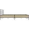 vidaXL Bed Frame without Mattress Sonoma Oak 150x200 cm King Size