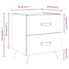 vidaXL Bedside Cabinet White 40x35x47.5 cm Engineered Wood