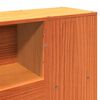 vidaXL Bookcase Bed without Mattress Wax Brown 140x200cm Solid Wood Pine