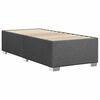 vidaXL Bed Frame without Mattress Dark Grey&nbsp;Single&nbsp;Fabric