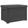 vidaXL Outdoor Cushion Box Anthracite 73x50.5x46.5 cm Polypropylene