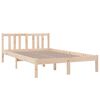vidaXL Bed Frame without Mattress Solid Wood 120x200 cm