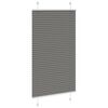 vidaXL Pleated Blind Anthracite 75x100 cm Fabric Width 74.4 cm Polyester