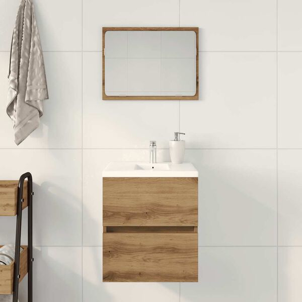 vidaXL Bathroom Sink Cabinet Artisan Oak 41x38.5x45 cm Engineered Wood