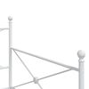 vidaXL Daybed with Trundle without Mattress White 100x190 cm Steel