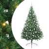 vidaXL Artificial Pre-lit Christmas Tree Green 210 cm PVC
