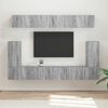 vidaXL TV Cabinet Set Wall-mounted 5 pcs Grey Sonoma Engineered Wood