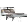 vidaXL Bed Frame without Mattress Sonoma Oak 120x200 cm Engineered Wood