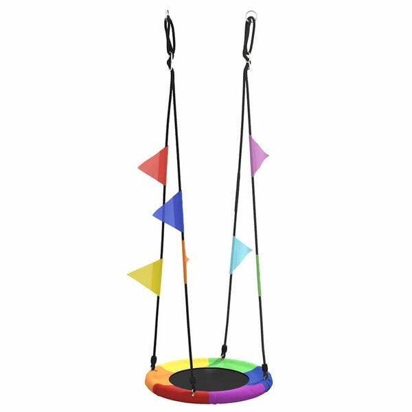 vidaXL Nest Swing Blue 60 x 60 x 180 cm Polyester