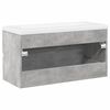 vidaXL 2 Piece Bathroom Furniture Set Concrete Grey Engineered Wood