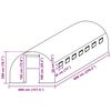 vidaXL Greenhouse Replacement Cover (24 m&sup2;) 400x600x200 cm Green
