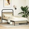 vidaXL Bed Frame without Mattress 80x200 cm Sonoma Oak Engineered Wood