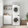 vidaXL Wash Machine Cabinet with Door Grey Sonoma 67.5 x 68 x 200 cm