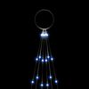 vidaXL Christmas Tree on Flagpole Blue 108 LEDs 180 cm