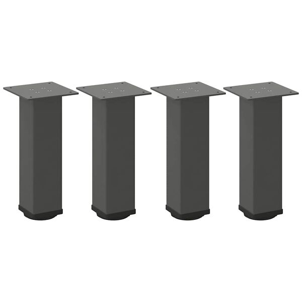 vidaXL Coffee Table Legs 4 pcs Anthracite 42-44 cm Steel