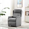 vidaXL Recliner Chair Light grey 67.5 x 93.5 x 101.5 cm Fabric
