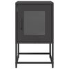 vidaXL Bedside Cabinet Black 36x39x60.5 cm Cold-rolled Steel