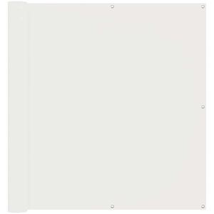 vidaXL Balcony Screen White 110 x 700 cm Oxford Fabric