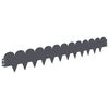 vidaXL Lawn Edging 20 pcs 103 x 15 cm Steel Anthracite