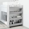 vidaXL Narrow Storage Trolley 4 Tier Grey Sonoma Engineered Wood