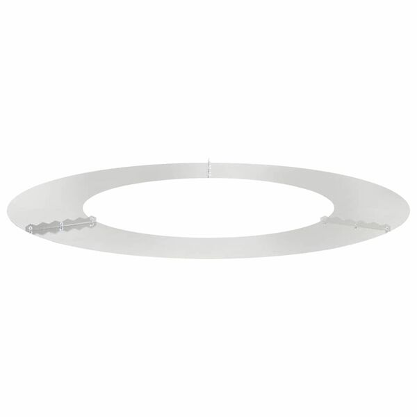 vidaXL suitable for Flat Tree Ring Silver &Oslash;50 / 80 cm Stainless steel
