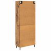 vidaXL Highboard with Drawer 2 pcs Old Wood Engineered Wood