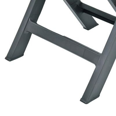 vidaXL Folding Garden Chair 2 pcs Plastic Green