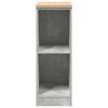 vidaXL Garage Storage Cabinet Concrete Grey 30x51x85 cm Solid Wood Pine