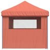 vidaXL Party Tent Folding Terracotta 292 x 580 x 315 cm Oxford Fabric