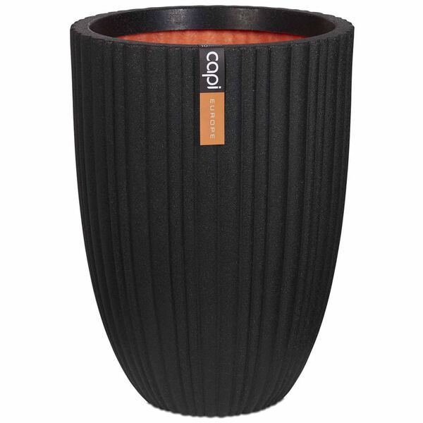 Capi Vase Urban Tube Elegant Low 46x58 cm Black KBLT783