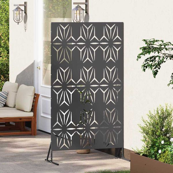 vidaXL Privacy Screen Black 100 x 50 x 180 cm Steel