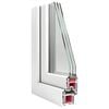 vidaXL Basement Window "RISOR" 90x50 cm Tilt&Turn DIN Right White