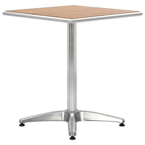 vidaXL Table Silver Aluminum and Plastic