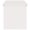 vidaXL Outdoor Storage Box White 100 x 50.5 x 50 cm Steel