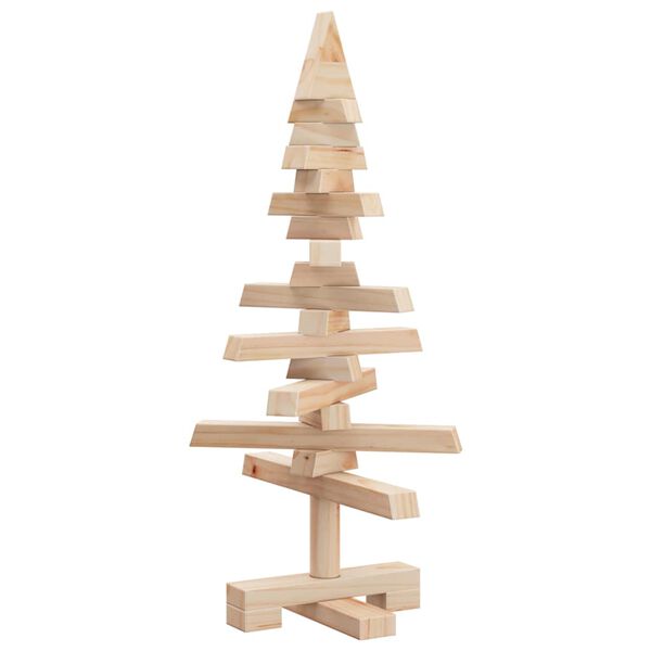 vidaXL Wooden Christmas Tree for Decoration 60 cm Solid Wood Pine