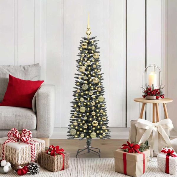 vidaXL Artificial Christmas Tree with 150 LEDs with Stand Green 120 cm