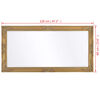 vidaXL Wall Mirror Baroque Style 120x60 cm Gold