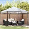 vidaXL Gazebo Cover Replacement Transparent 300 x 300 x 26 cm PVC