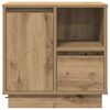 vidaXL Bedside Cabinet Artisan Oak 50 x 34.5 x 50 cm Engineered wood