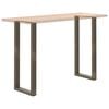 vidaXL Bar Table Legs U-Shaped 2 pcs Natural Steel 50x(110-111) cm Steel
