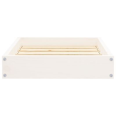 vidaXL Dog Bed White 51.5x44x9 cm Solid Wood Pine
