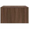 vidaXL Coffee Table with Drawers Brown Oak 70.5x70x40 cm
