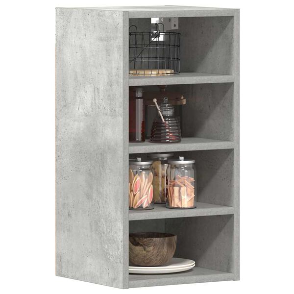 vidaXL Hanging Cabinet Riga Concrete Grey 30x29.5x60 cm Engineered Wood
