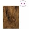 vidaXL Decor Panels 12 pcs Smoked Oak 21 x 30 x 0.27 cm