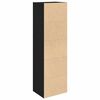 vidaXL Bookcase Black Oak 31x24x102 cm Engineered Wood